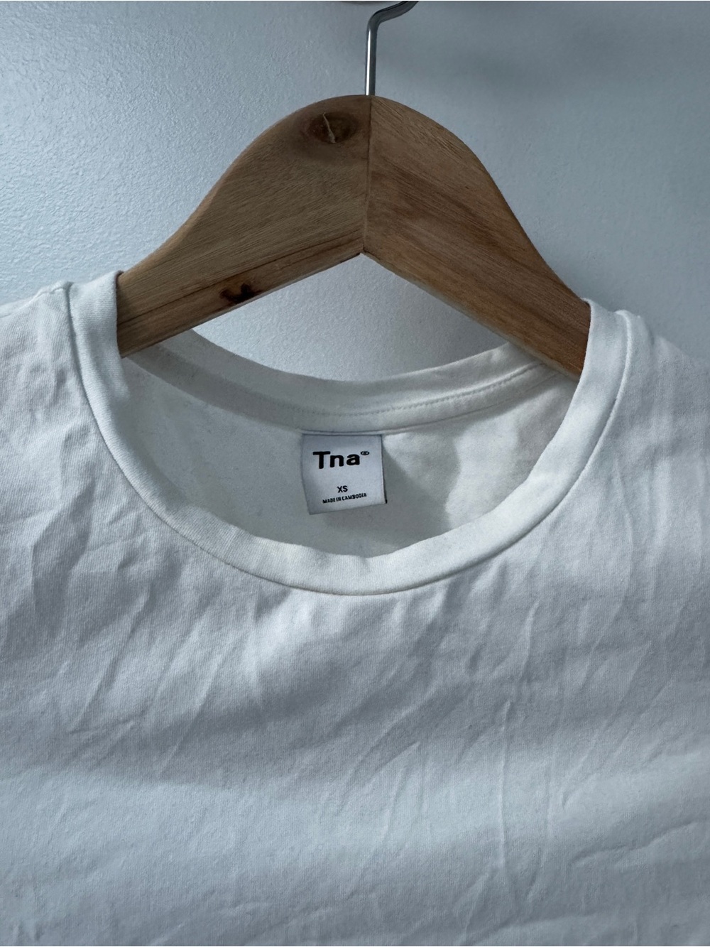 TNA White Short Sleeve Crewneck Tee for Kids - Picture 2 of 4